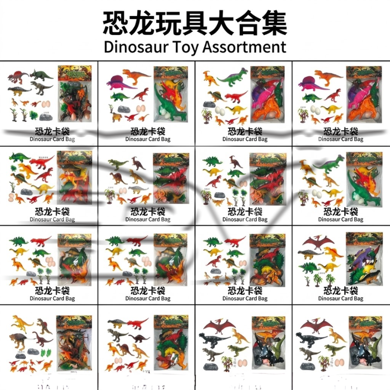 Dinosaur Toy Collection: Dinosaur Egg Storage bucket, hand-held bag, eco-friendly simulation Vocal Animal set, Brawl Stars series Application Scenario