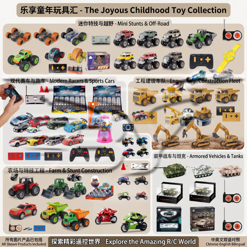 Children's engineering vehicle set includes excavators, dump trucks, off-road vehicles, remote controls, remote control toy cars, children's toy cars, go-karts, and fun driving experiences. 135639713