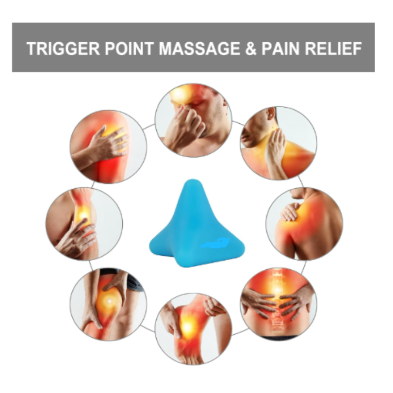 Manual Trigger Point Massage Tool. Small Massager Ball for Deep Tissue Myofascial Release Physical Therapy Plantar Fasciitis Pain Relief Muscle Knot Psoas Hip Flexor Iliacus Release 3×2.6″ Item Picture