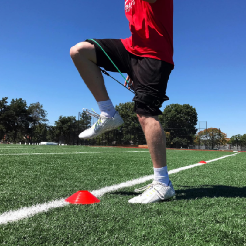 Speed and Strength Leg Resistance Bands | Includes Speed 101 and Agility FX Digital Training Programs - Sizes for Youth, Intermediate, and Advanced Athletes Exercise and Fitness Baseball Football Basketball Softball Volleyball Soccer Track and Field Yoga Pilates pic 1