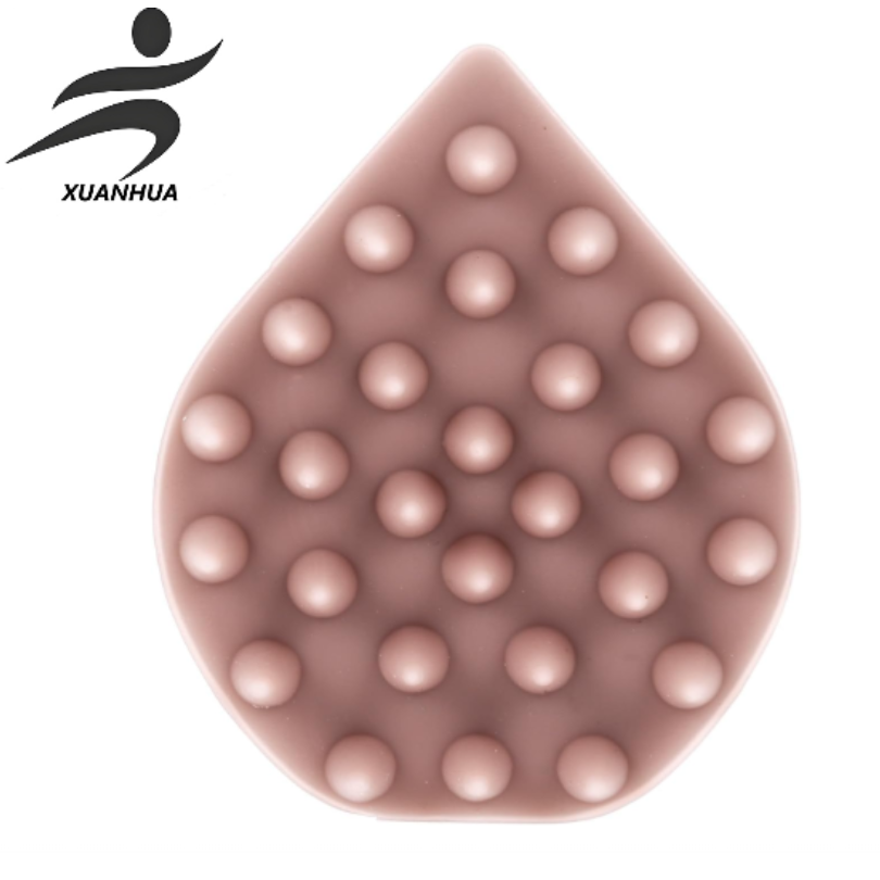 Silicone Shampoo Brush Head Massager Water Drop Shaped Hair Scalp Massager Hair Washing Comb for Bathroom Use