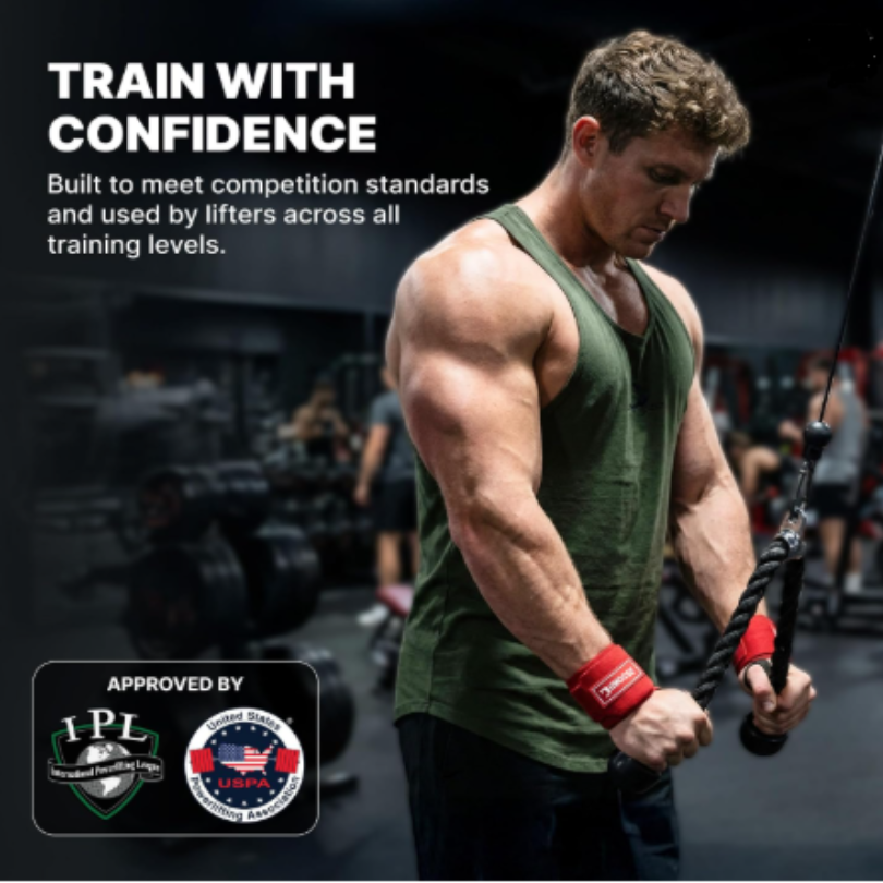 Grips Wrist Wraps for Weightlifting | Weight Lifting Wrist Straps for Weightlifting | Extra Strength Gym Wrist Wraps | Lifting Wrist Wraps for Men & Women Specification image