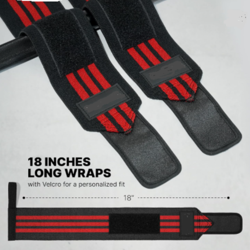 Grips Wrist Wraps for Weightlifting | Weight Lifting Wrist Straps for Weightlifting | Extra Strength Gym Wrist Wraps | Lifting Wrist Wraps for Men & Women Item Picture