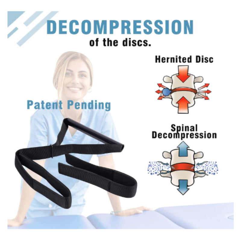 Neck Stretcher Strap, Spine Chiropractic Decompression Tool with Chin Belt, Cervical Neck Traction. pic 3