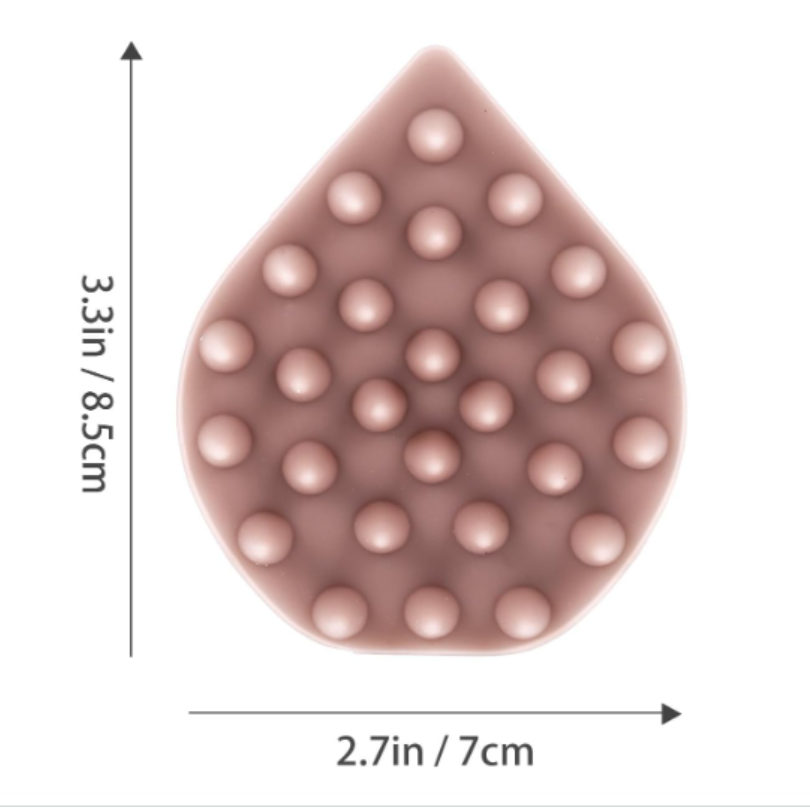 Silicone Shampoo Brush Head Massager Water Drop Shaped Hair Scalp Massager Hair Washing Comb for Bathroom Use details Picture