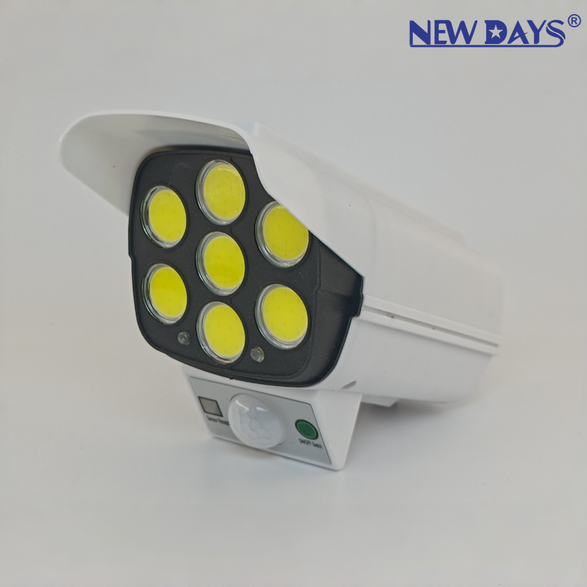 NEWDAYS marca transfronteriza nueva luz de monitoreo de simulación solar led COB humano sensor ángulo ajustable luz de emergencia luz de patio al aire libre details Picture