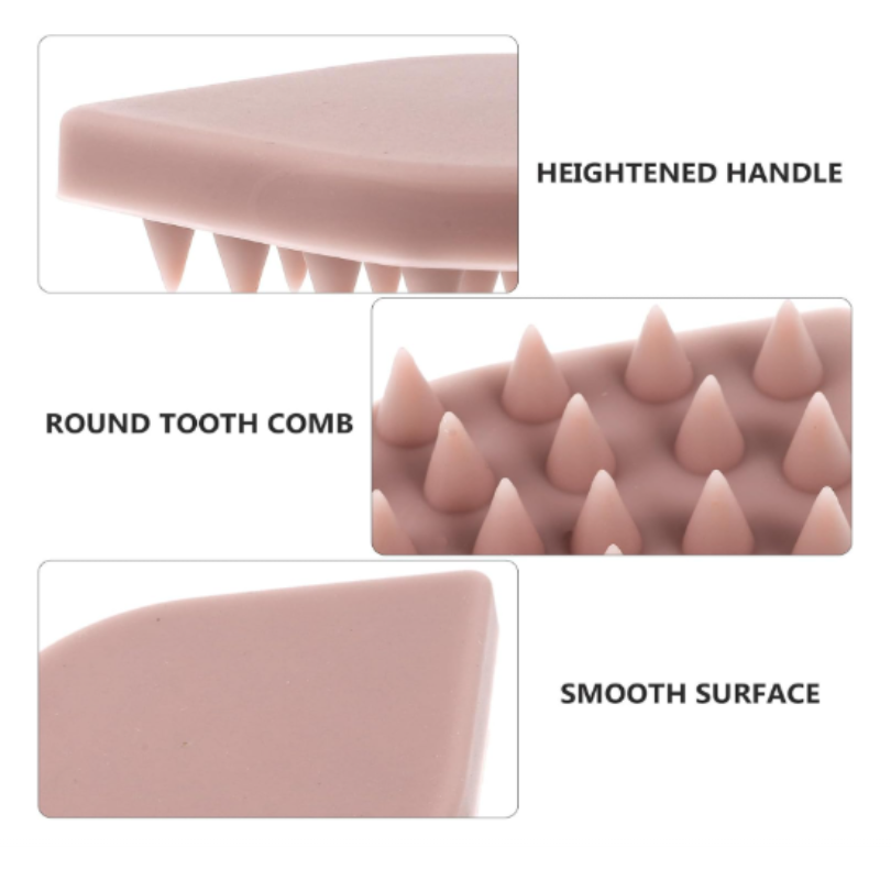Silicone Shampoo Brush Head Massager Water Drop Shaped Hair Scalp Massager Hair Washing Comb for Bathroom Use pic 2
