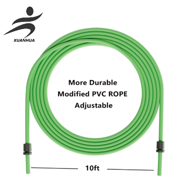 Cuerda de salto ajustable - material de cuerda de PVC de 5 mm, rodamientos de bolas; El mango es de goma antideslizante y está hecho de aleación, adecuado para principiantes; Entrenamiento de pérdida de peso en casa, escuela o gimnasio Item Picture