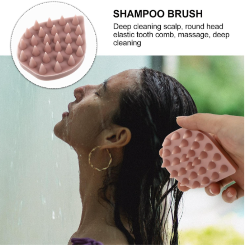 Silicone Shampoo Brush Head Massager Water Drop Shaped Hair Scalp Massager Hair Washing Comb for Bathroom Use Application Scenario