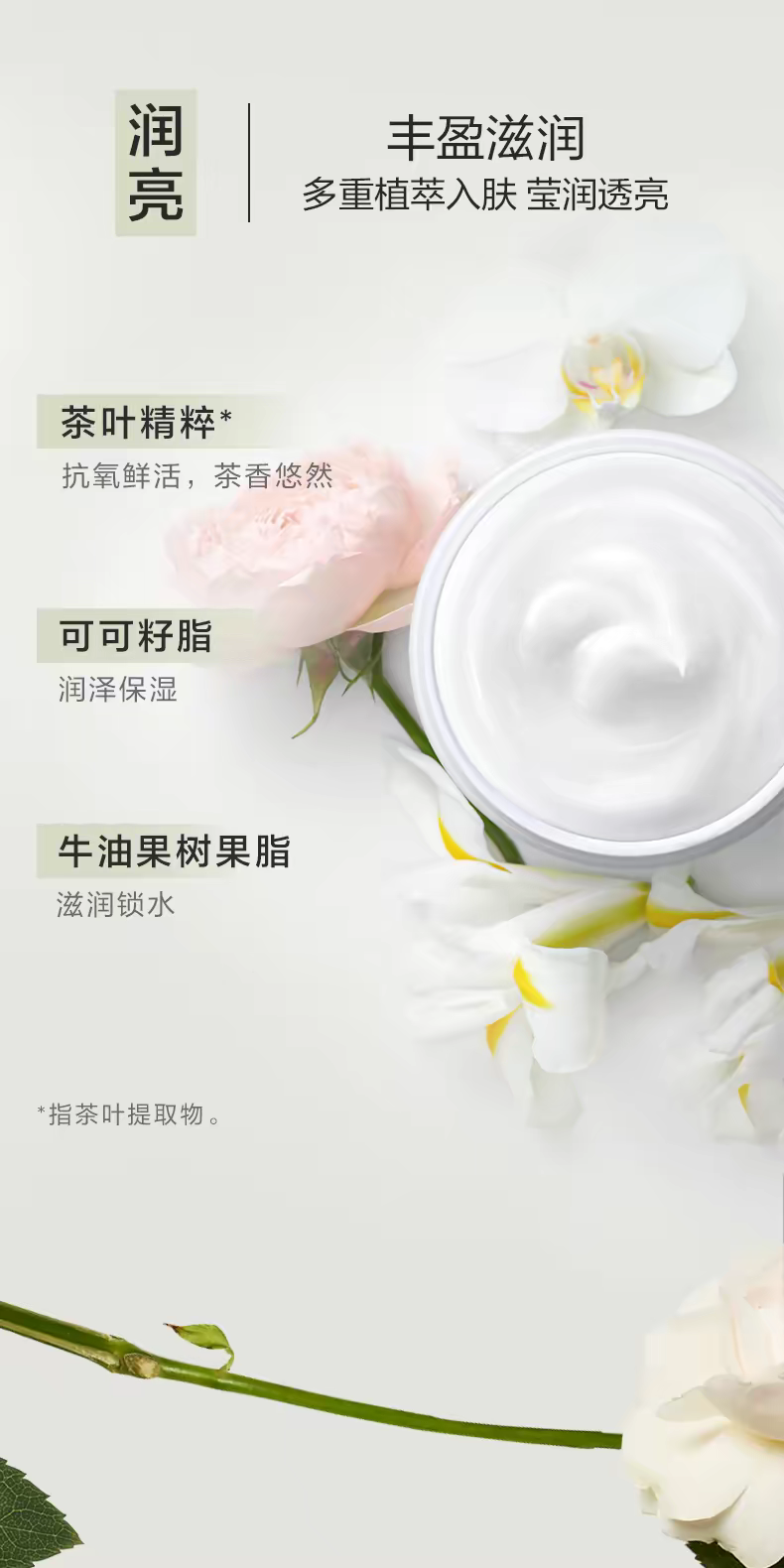 ويزرع كريم ياتون الأبيض حليب إليزابيث ياتون الأبيض بنباتات معطرة معطرة detail image 2