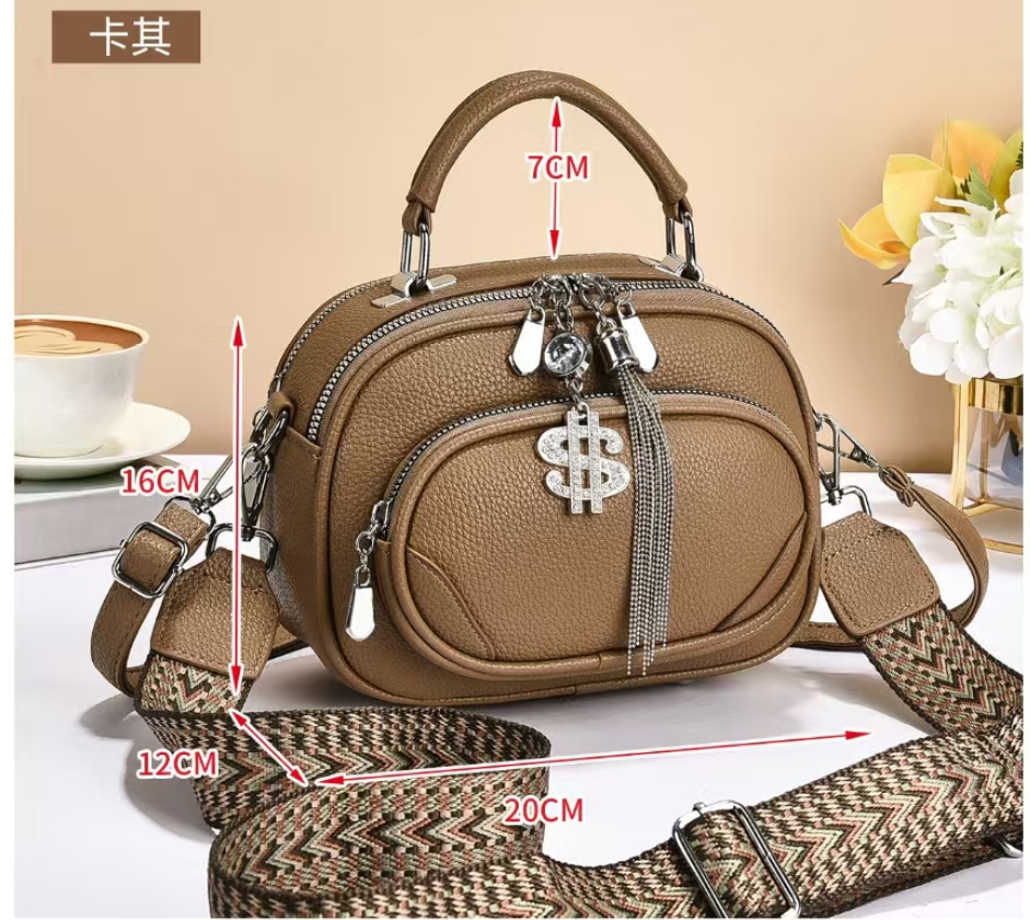 Fashionable crossbody bag for women, PU chanel-style bag for ladies, simple and versatile, casual and trendy single-shoulder bag