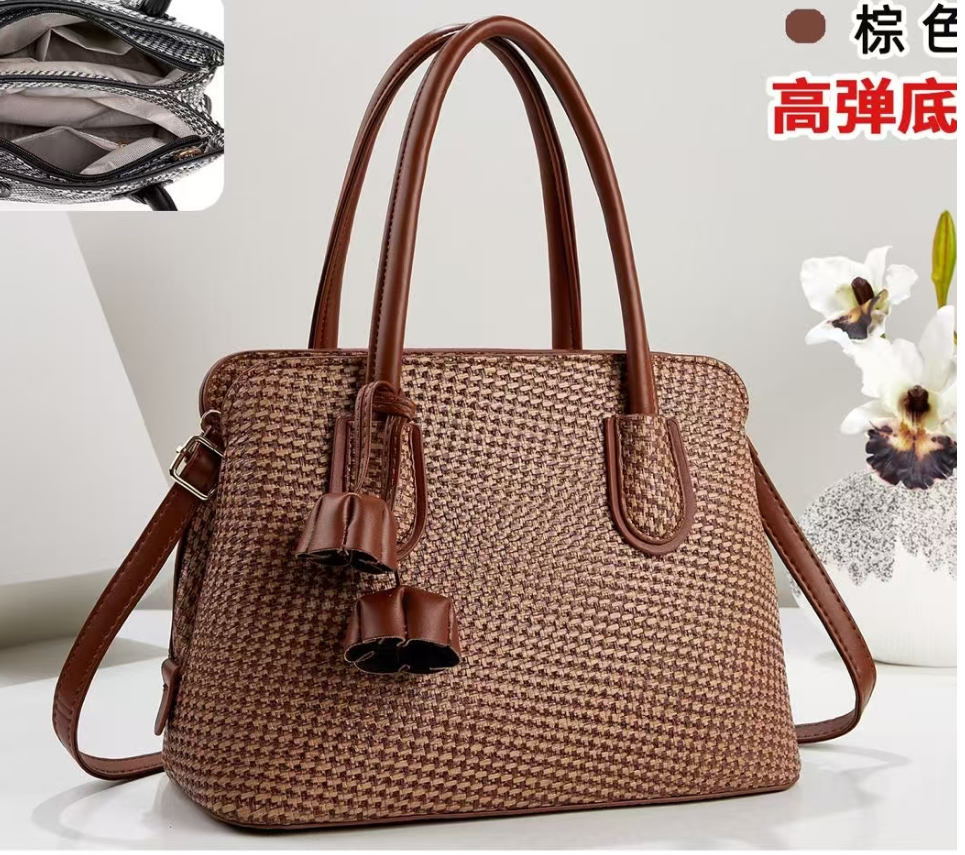 Trendy PU women's bag, large-capacity crossbody bag, fashionable and casual women's handbag, multi-functional, lightweight and versatile