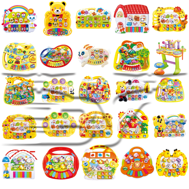 Colorful children's educational music toy board instrument hand drum set Item Picture