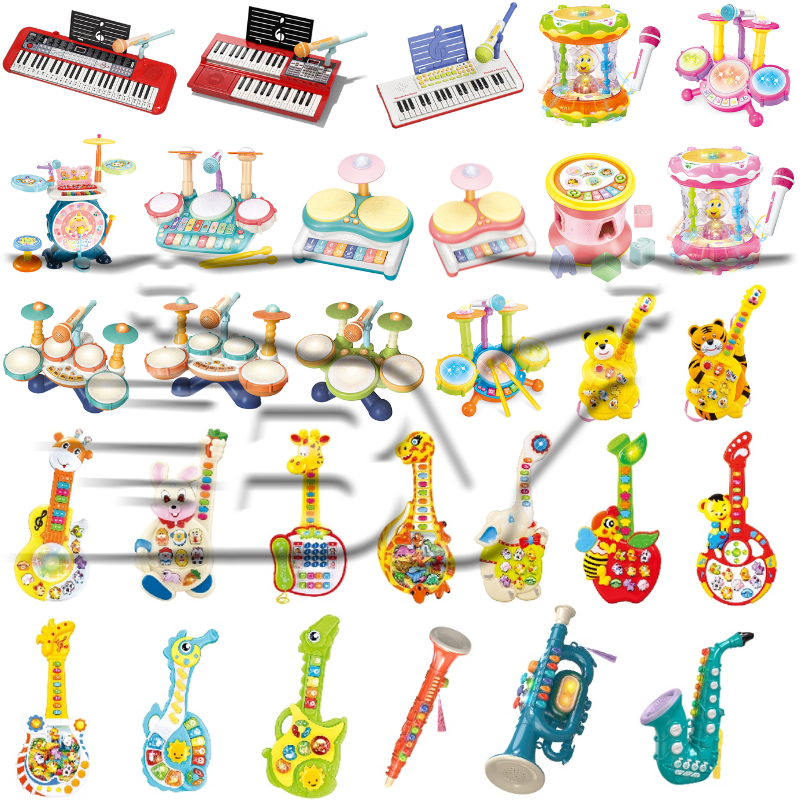 Colorful children's educational music toy board instrument hand drum set Application Scenario