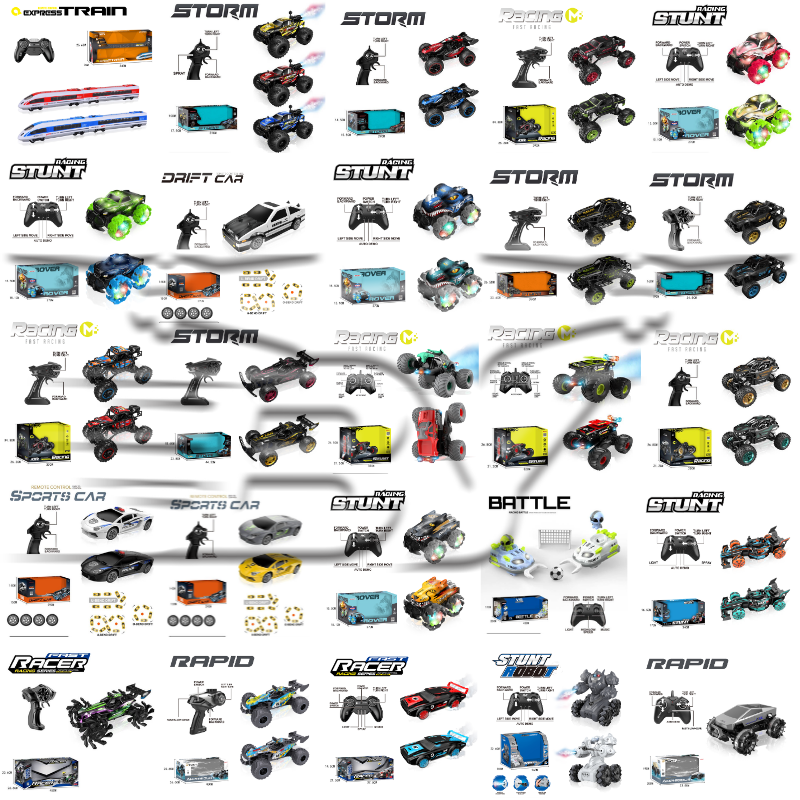 Children's colorful remote-controlled off-road vehicles, drift cars, RC cars, go-karts, toy cars, children's toys, festival gifts