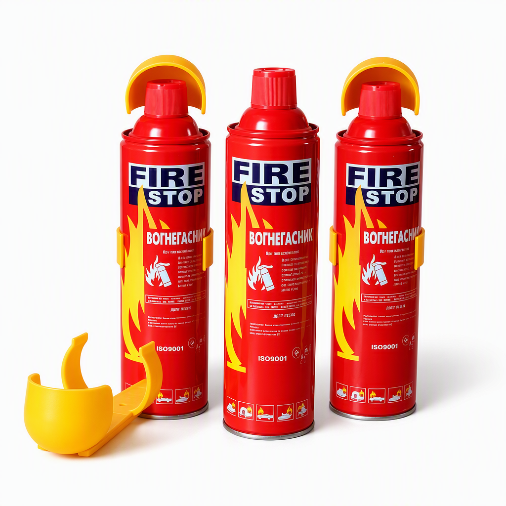 500 ml fácil de usar tipo de herramienta de emergencia extintor automático extintor de incendios de automóviles exportación de comercio exterior