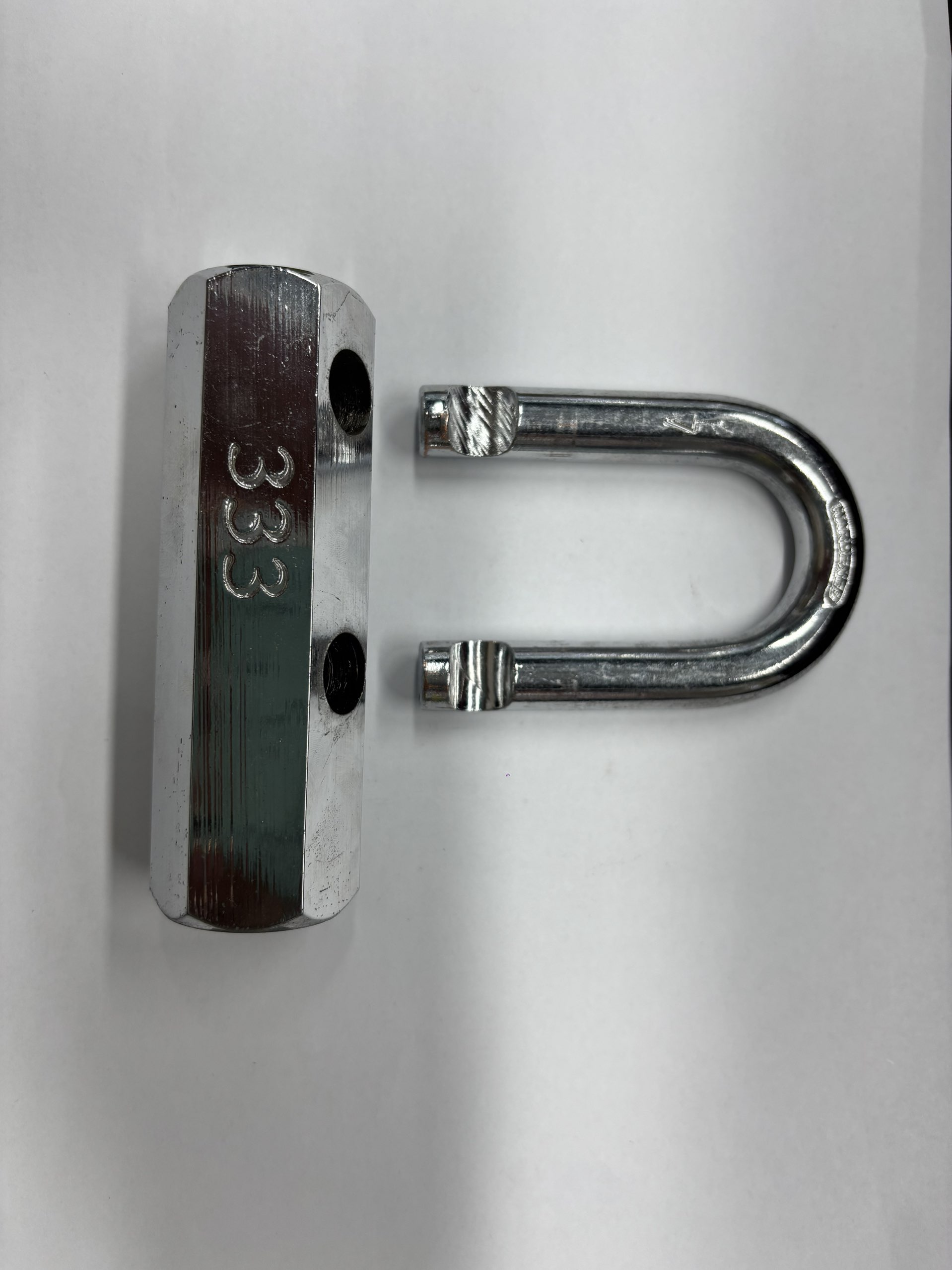 Cerradura redonda cuadrada cerradura de acero en U cerradura galvanizada cerradura india cerradura melaleuca Specification image