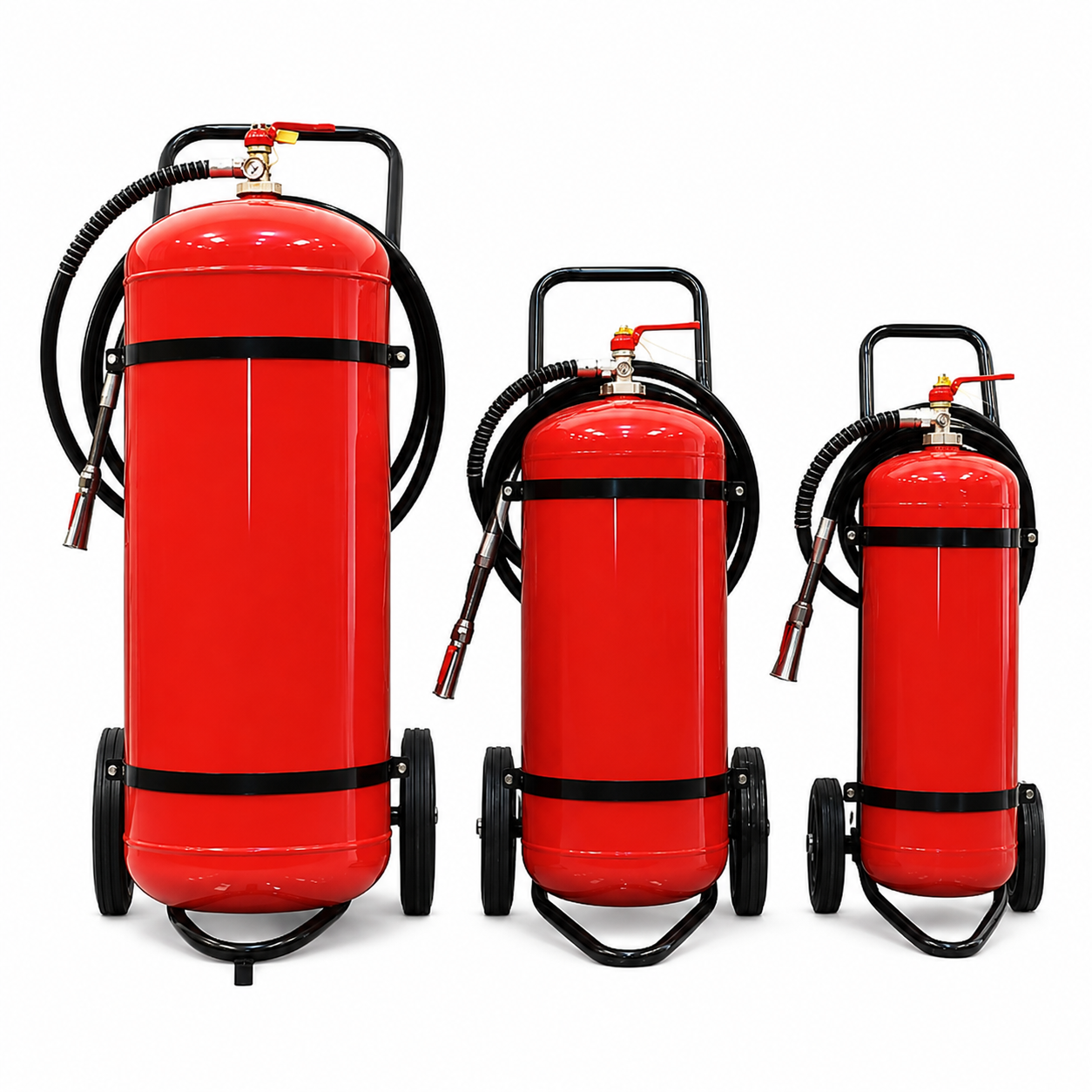Camión del extintor de la base del agua de la rueda 25L para la planta móvil, almacén, equipo del fuego del edificio comercial