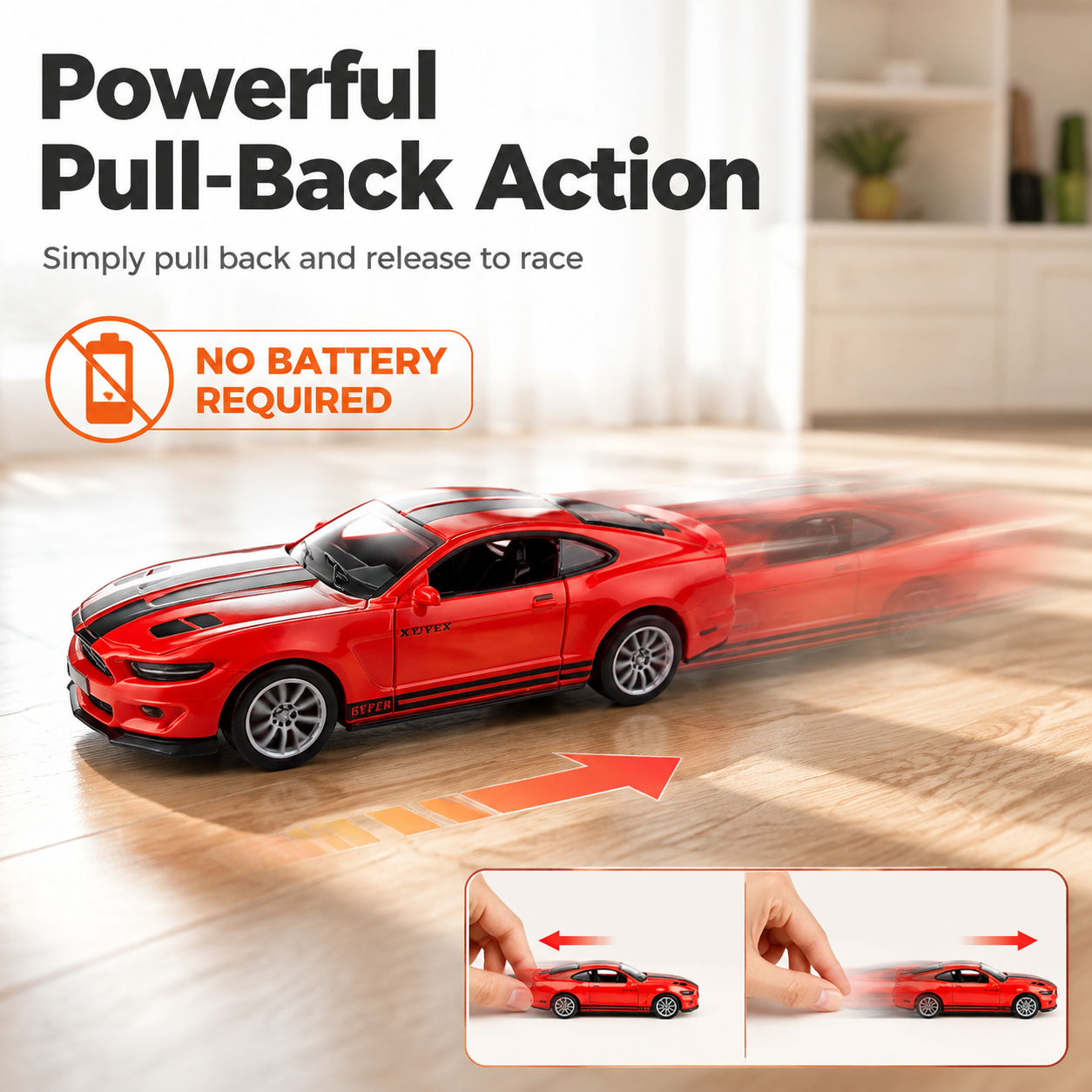 1:40 alloy Ford Mustang Racing Rally car collectible table with decorative items for tabletop collectible details Picture
