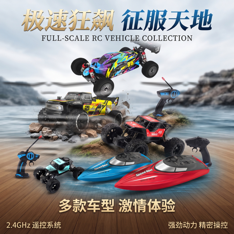 Children's color remote control off-road drifting car toy RC car, children's toy car remote control car, fun competition, durable and fun to drop
