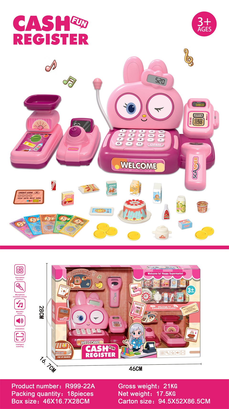 TM22519Hallow Boy Radio Pink detail image 2