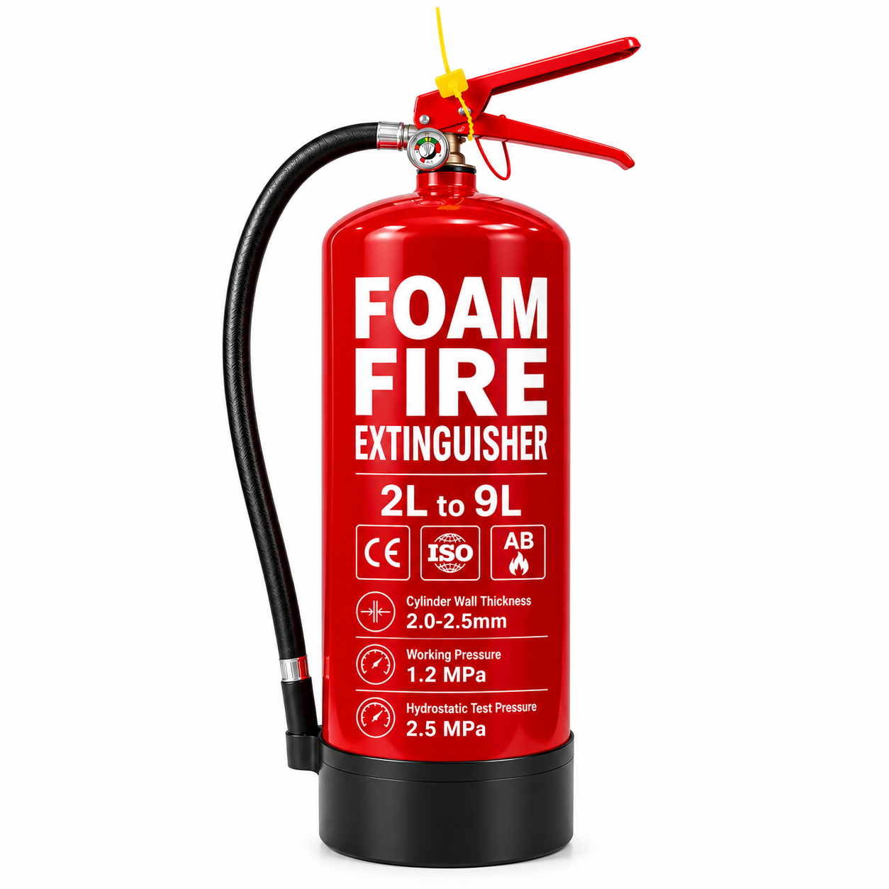 Custom 6L extintor, CO2 foam HCFC extintor, cilindro cilindro de aire