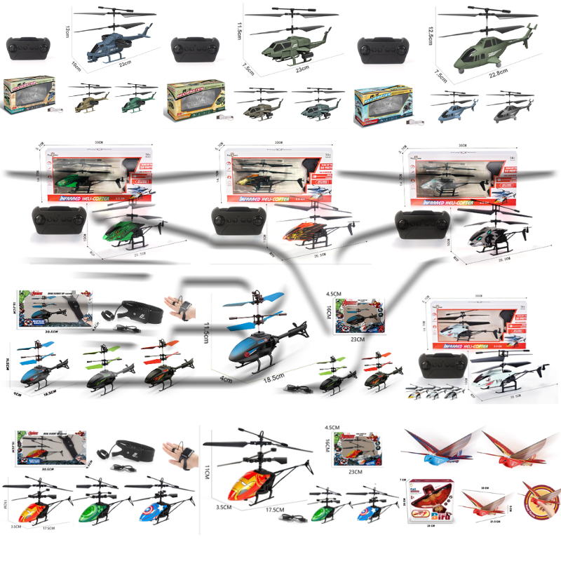 Colorful remote control helicopter aircraft, children's toys, mini drones, aerial photography remote control aircraft, entertainment and leisure products details Picture