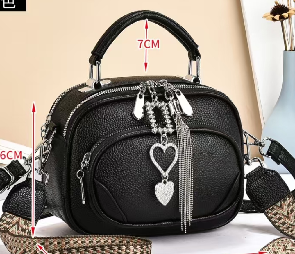 Fashionable slanted PU women's bag, a casual and versatile women's chanel-style bag, a trendy single-shoulder bag for women