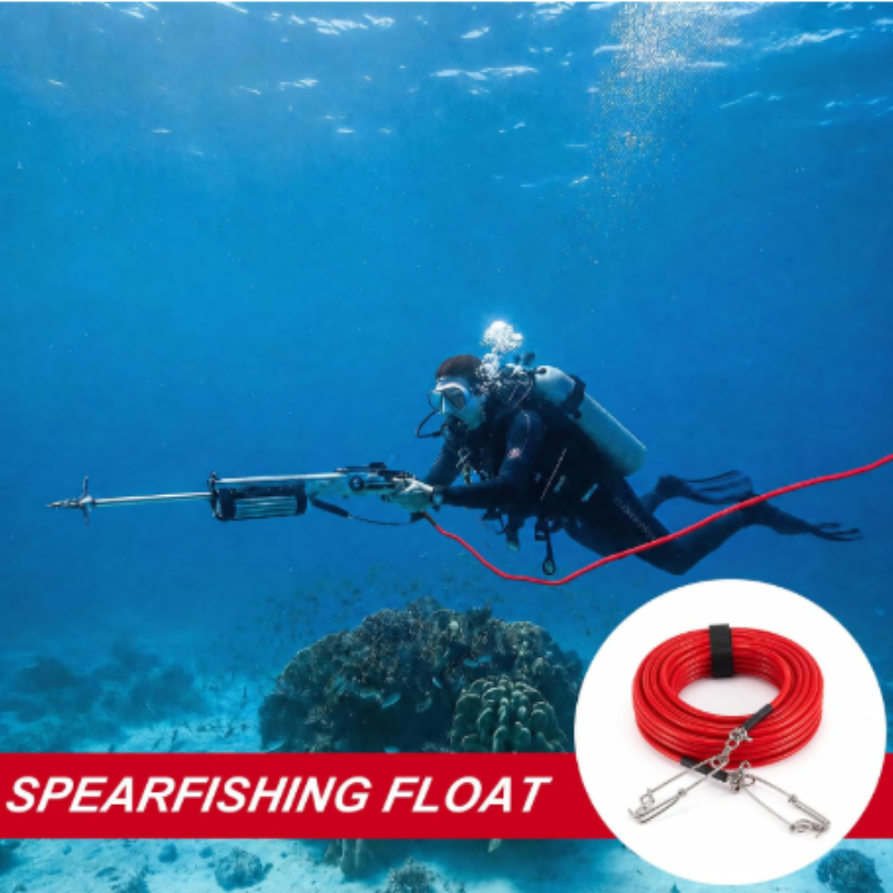 Spearfishing Float Line – High Visibility Floatline with Speed Needle for Spearguns, Freediving & Spearfishing Float Systems, Buoyant Tuna Cord Style Line for Blue Water Hunting Item Picture