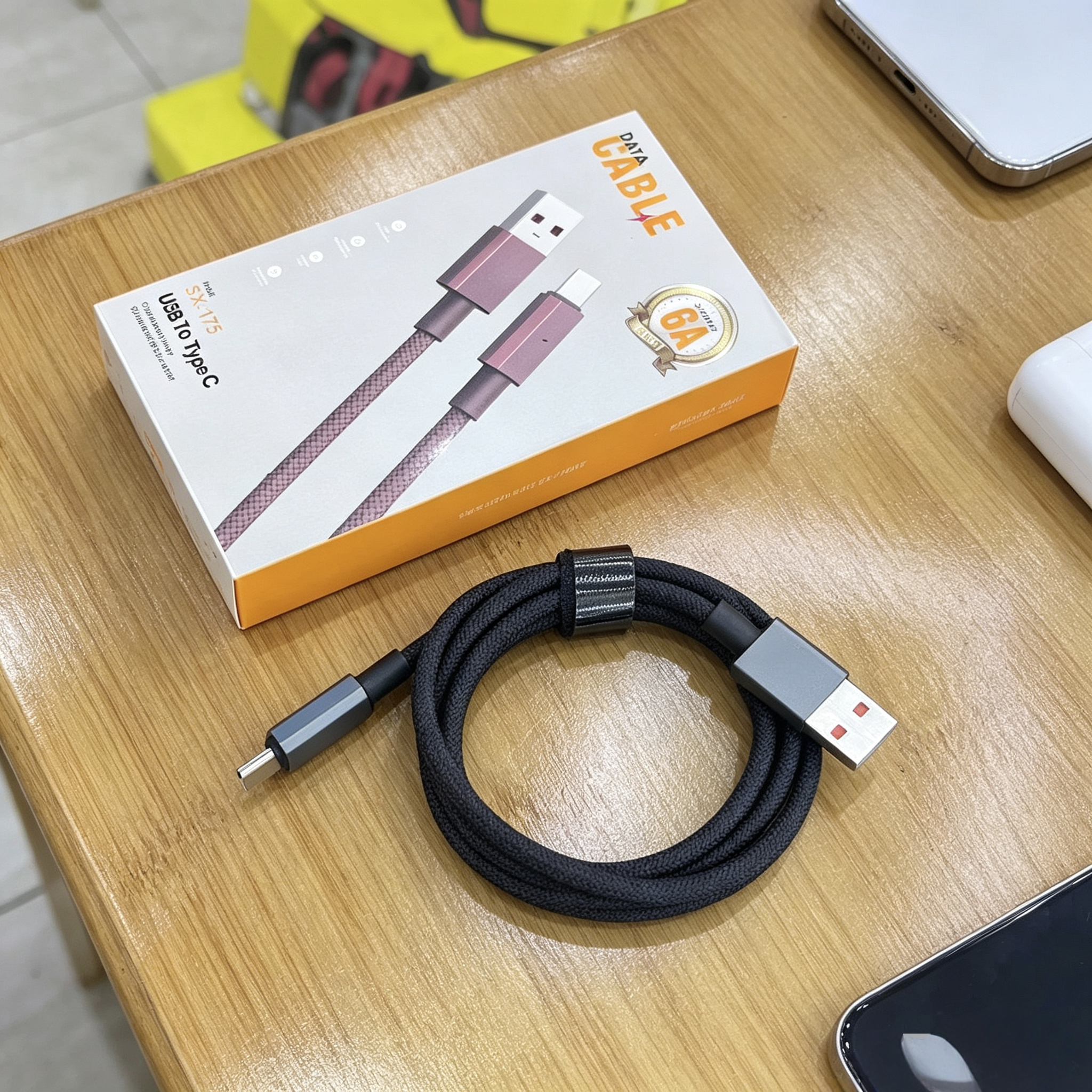 Nylon data cables are suitable for Apple, Android, micro, Huawei, Type-C fast charging and iphone mobile phone charging cables Specification image