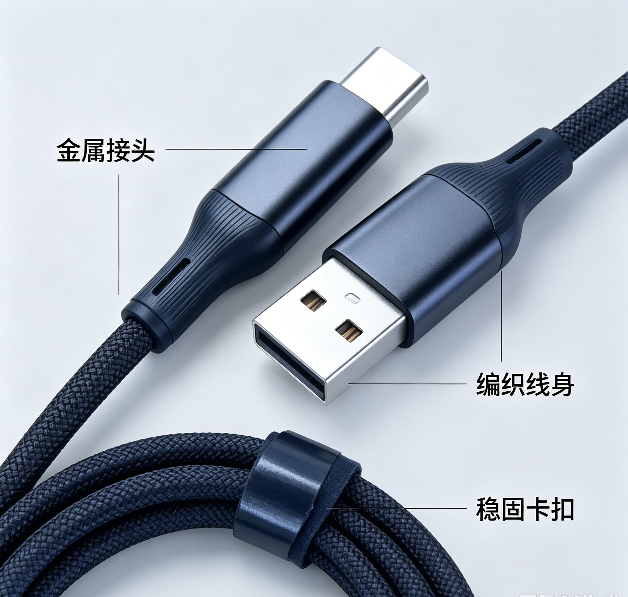 The smart power-off fast charging data cable is suitable for dual Type-C fast charging cables of Apple, Xiaomi and Huawei tablets detail image 5