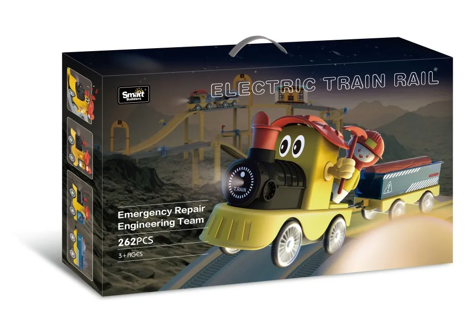 TF10408 Electric Train Track building Blocks - Emergency Repair Team 262 (power not included) 3 1.5V AA batteries detail image 4