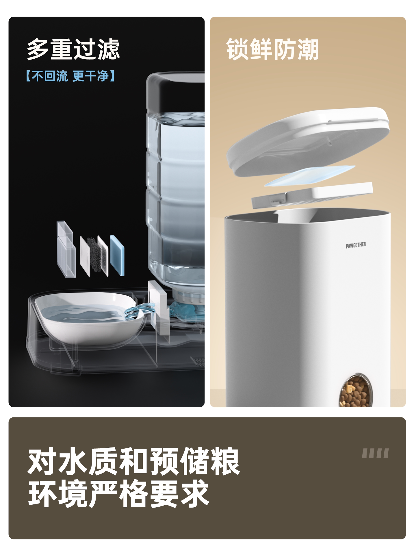 "Pet from Small to Big: Cat water dispenser, Dog pet automatic feeder, cat bowl water bottle, magic tool, portable unplugged pet supplies, pet automatic feeder. Item Picture