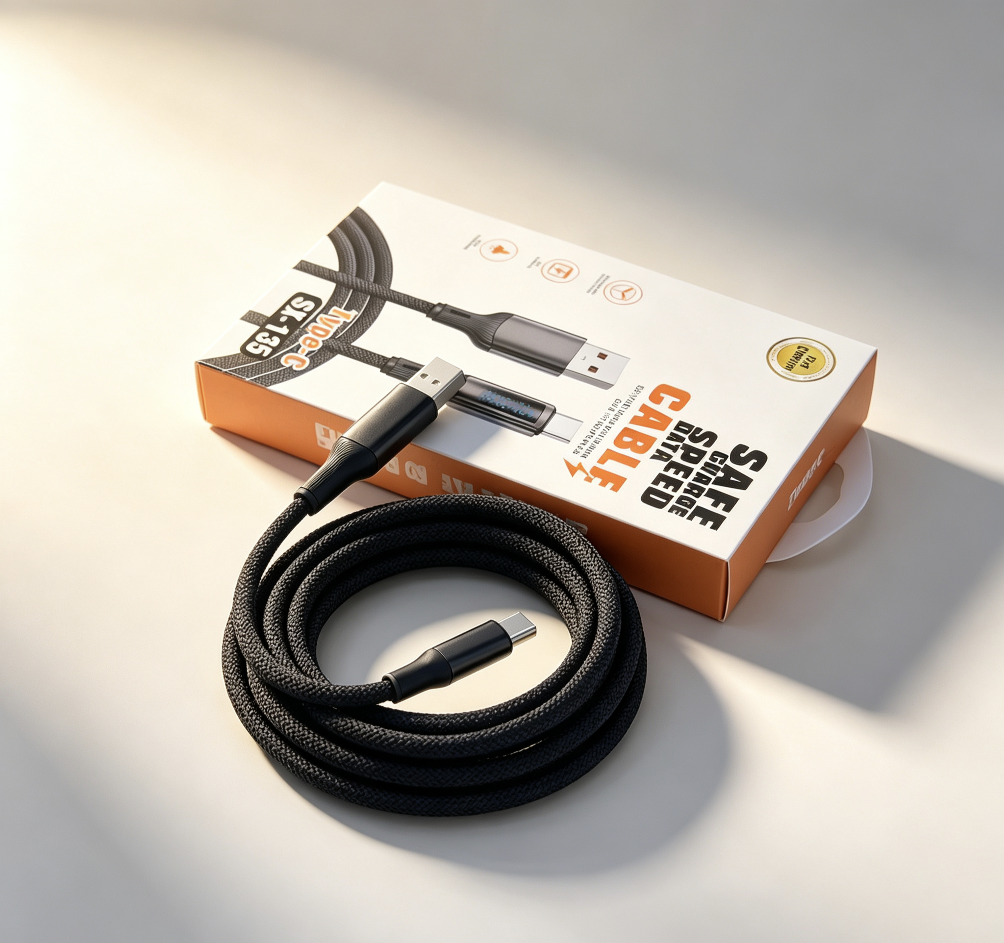 Cable de carga rápida inteligente para apple xiaomi huawei tablet dual typec cable de carga rápida