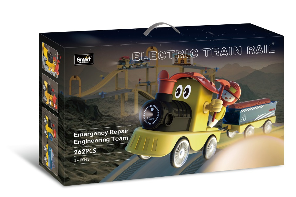 TF10408 Electric Train Track building Blocks - Emergency Repair Team 262 (power not included) 3 1.5V AA batteries