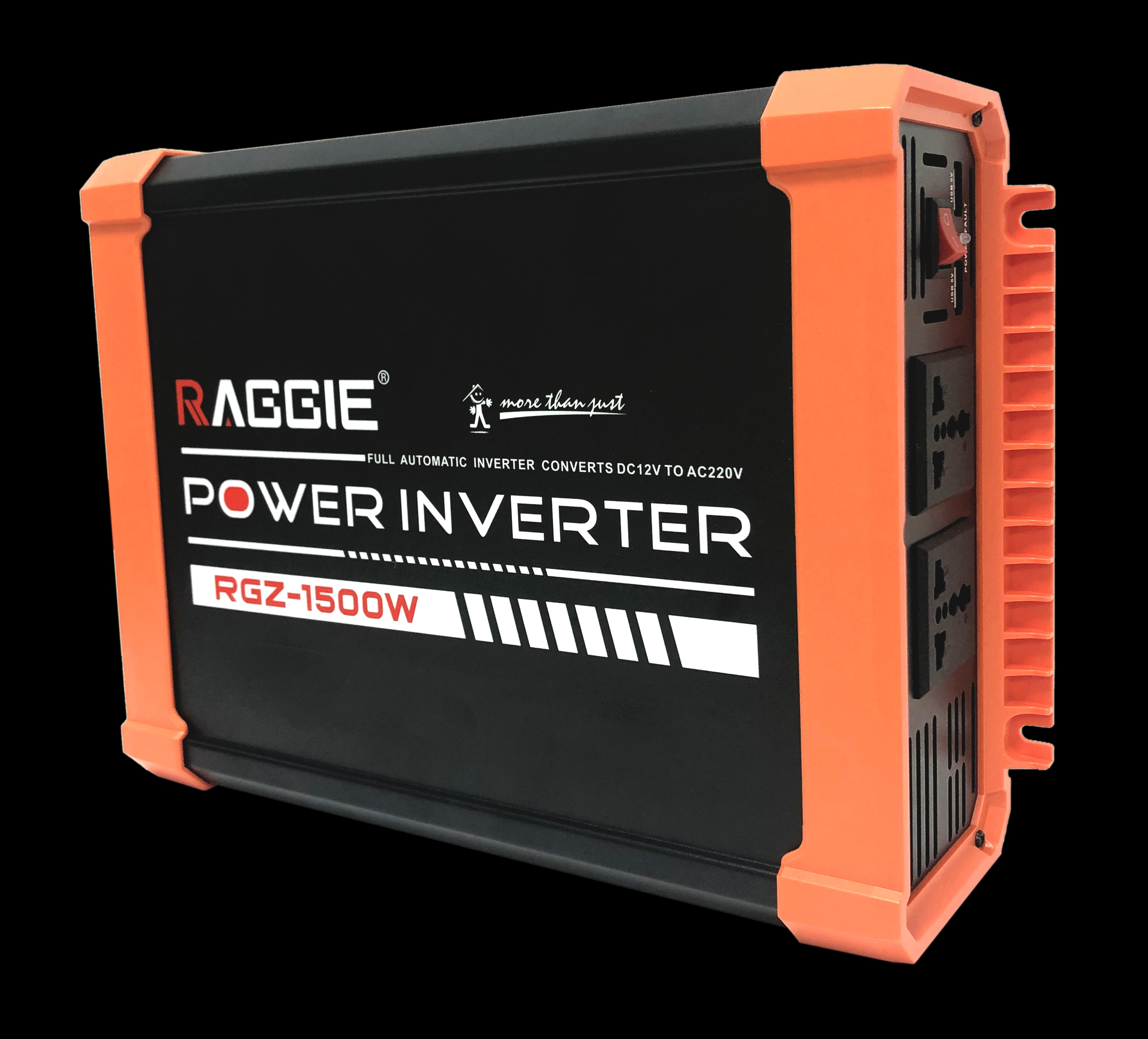 الكفاءة القصوى البالغة 94.8 في المائة لأجهزة عكس التيار الكهربائي الموجب في سلسلة Rggie RGZ 1500W تبلغ 2 ضعف قدرة التيار الكهربائي المشتت الذكي لقشرة الألومنيوم details Picture