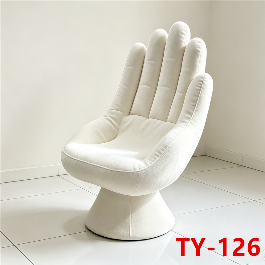 360-degree rotating chair, palm-shaped ergonomic gaming chair, backrest, dormitory chair, computer chair, comfortable and durable