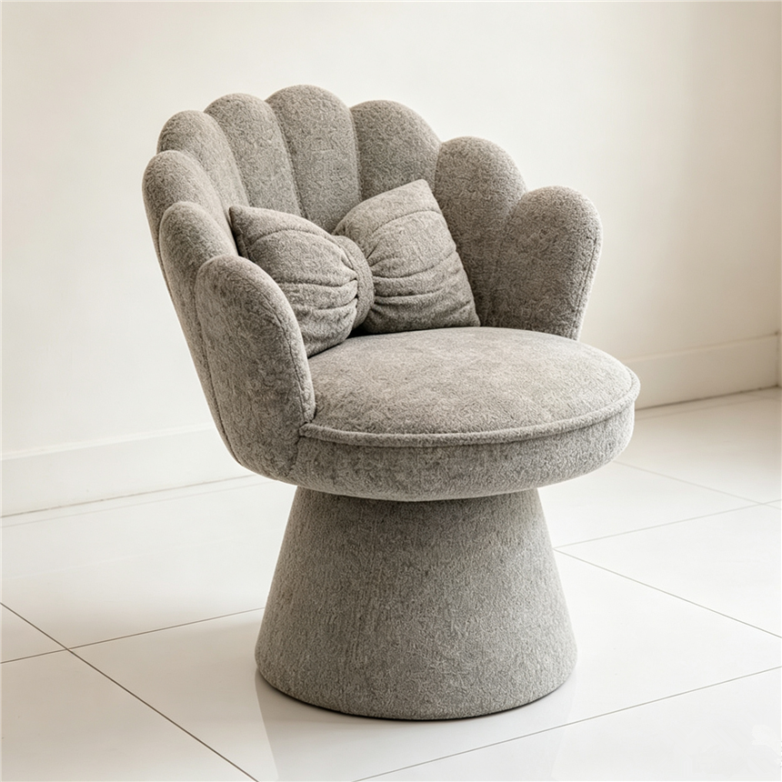 Shell-shaped 360-degree rotating chair, bed, armchair, sofa and bed integrated comfortable and relaxing home soft package sofa details Picture