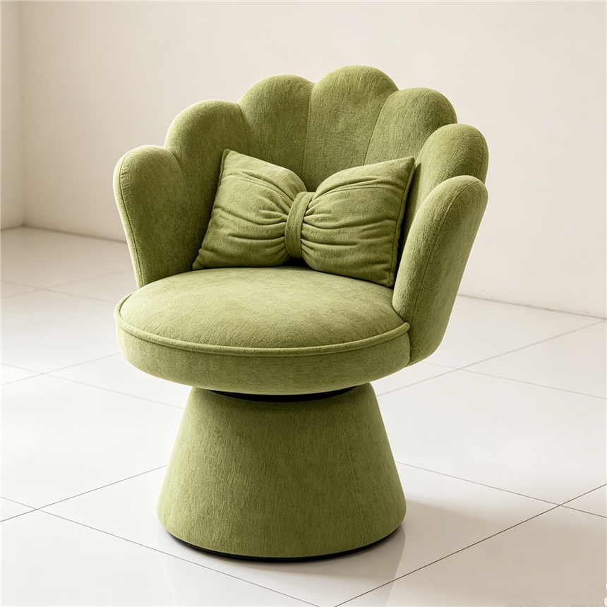 Shell-shaped 360-degree rotating chair, bed, armchair, sofa and bed integrated comfortable and relaxing home soft package sofa Specification image