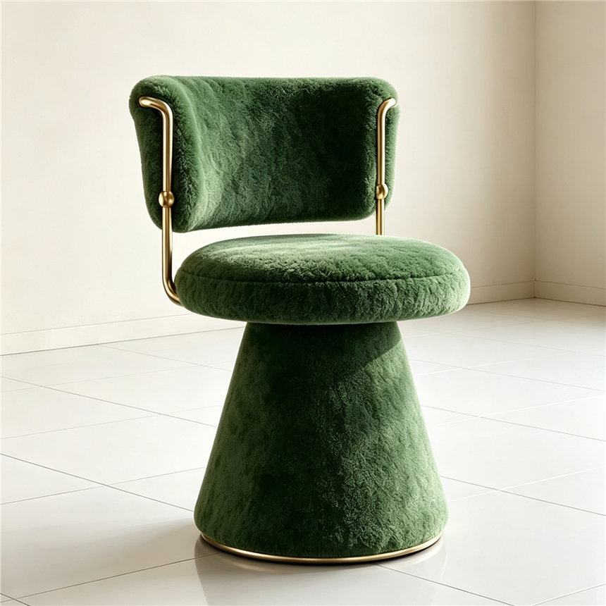 Creative 360-degree rotating chair, plush chair, alpaca stool, plush doll, magic card theme home soft seat, leisure seating furniture Item Picture