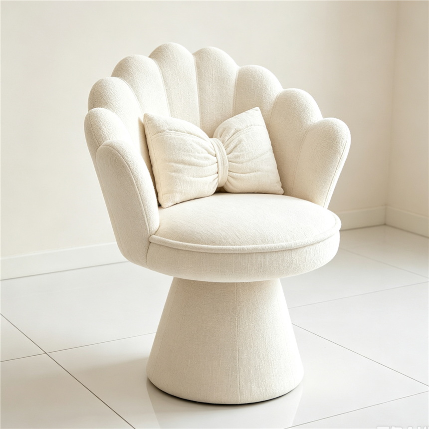 Shell-shaped 360-degree rotating chair, bed, armchair, sofa and bed integrated comfortable and relaxing home soft package sofa
