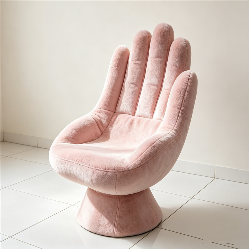 360-degree rotating chair, palm-shaped ergonomic gaming chair, backrest, dormitory chair, computer chair, comfortable and durable Specification image