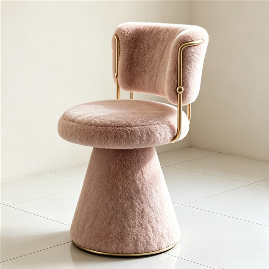 Creative 360-degree rotating chair, plush chair, alpaca stool, plush doll, magic card theme home soft seat, leisure seating furniture Application Scenario