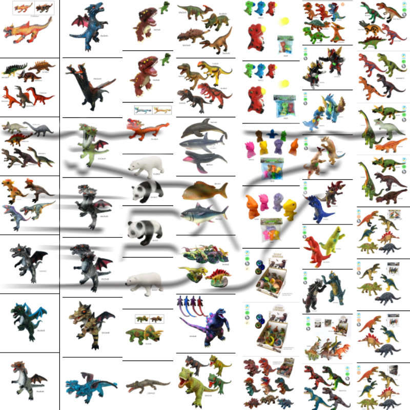 Dinosaur archaeology Gashapon Transformers toy keel small toy Fun collection children's gift Specification image