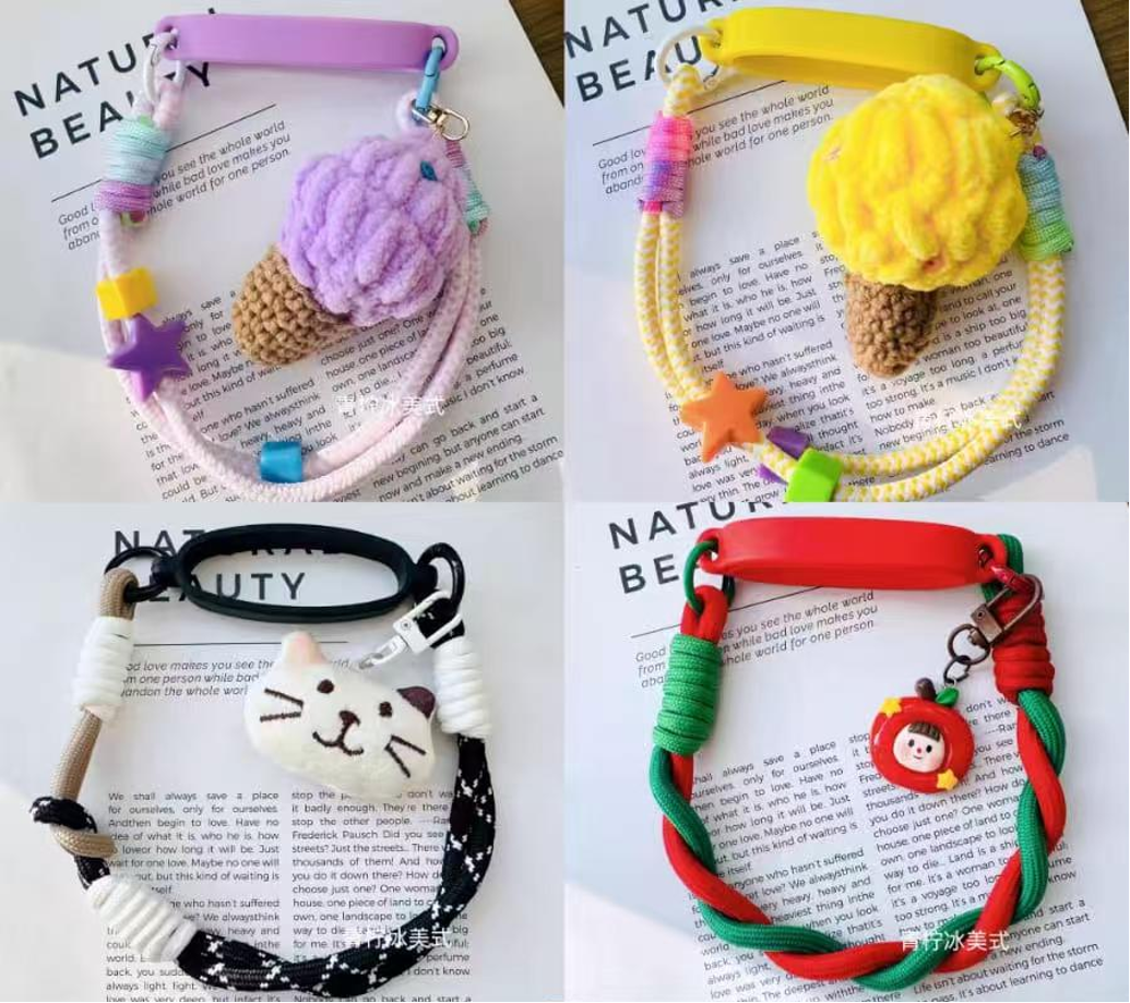 Accesorios de cadena de teléfono móvil cristal con cuentas y perlas artesanales tejidos accesorios tendencia de la moda Application Scenario