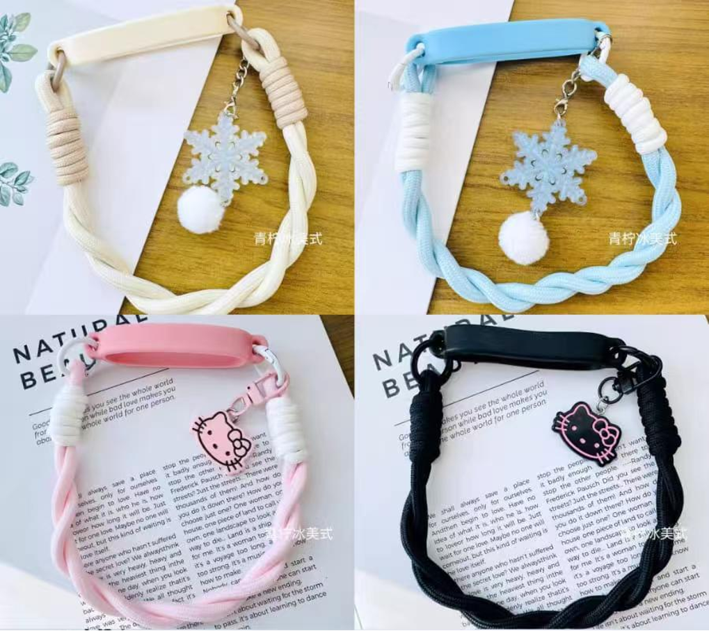 Accesorios de cadena de teléfono móvil cristal con cuentas y perlas artesanales tejidos accesorios tendencia de la moda Item Picture