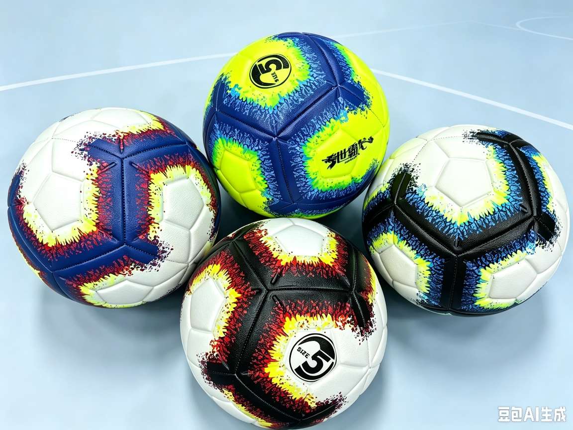 Fluorescent green and blue ink-wash football sports competition training professional, wear-resistant, children and adults available in multiple colors Item Picture