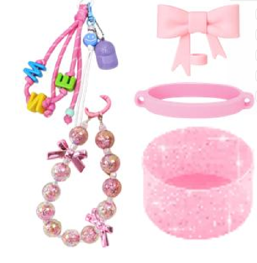 Conjunto de accesorios de copa térmica de cuentas de colores - solo accesorios sin copas details Picture