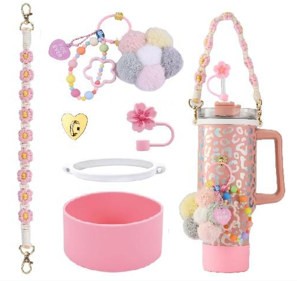 Hairball flower Insulated Cup Accessory Set - Accessories not included in the cup details Picture