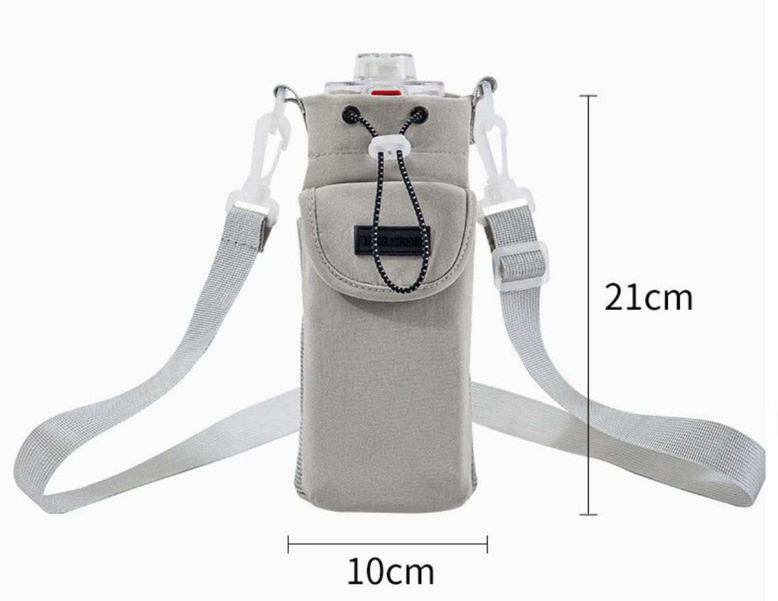 Waterproof hand-held slanted water bottle bag, thermos cup cover, portable water cup protective cover for outdoor travel Specification image
